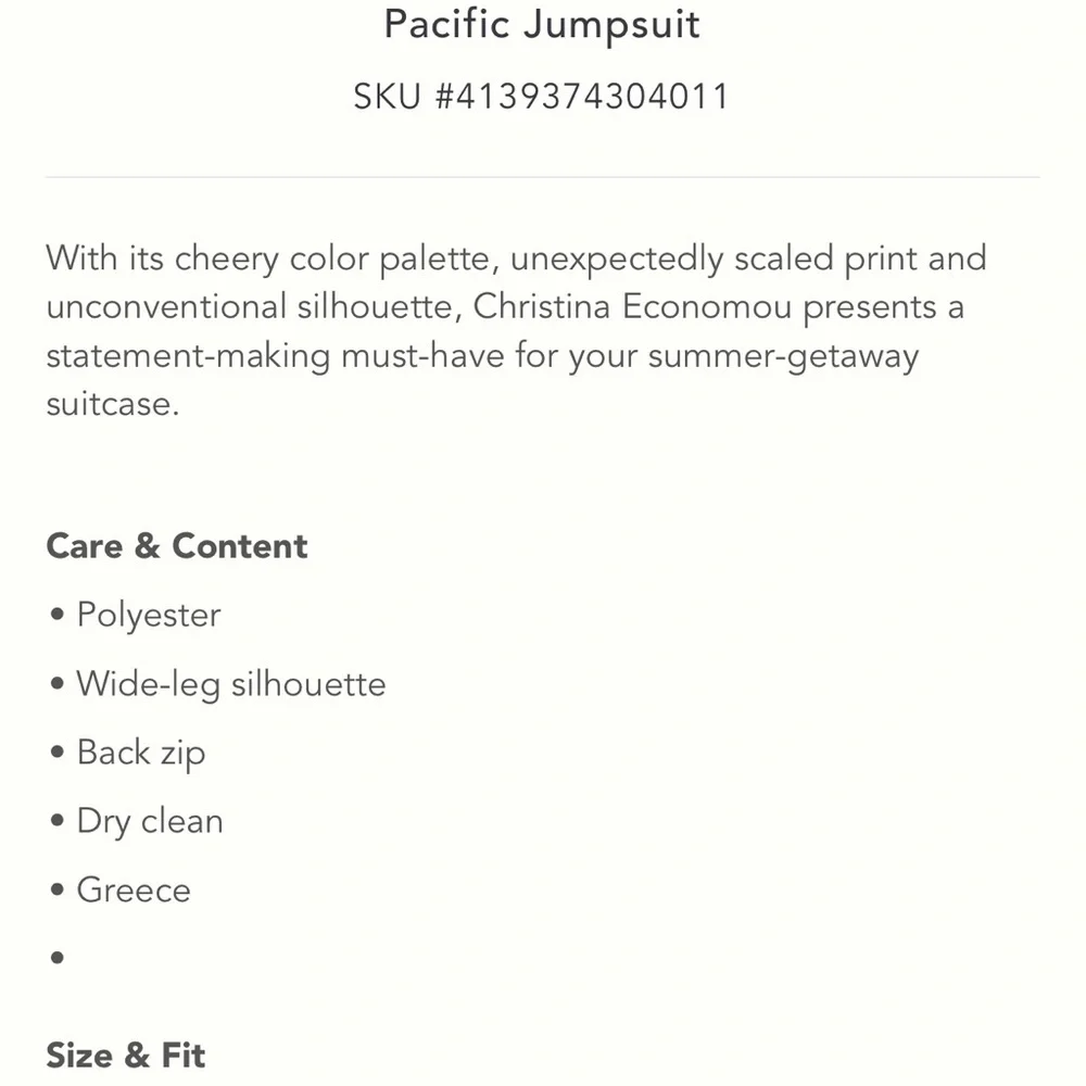Anthropologie Pacific Jumpsuit by Christina Economou - Picture 7 of 8